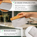 Anmarko kitchen scraper cutting pizza dough