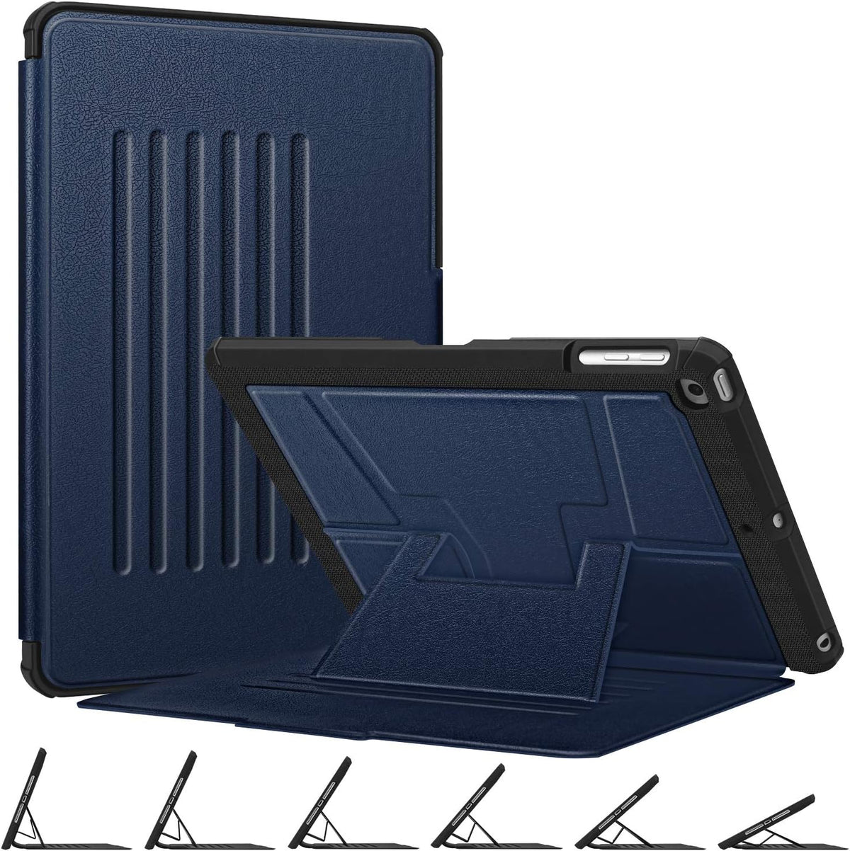 Fintie Shockproof Case for iPad 6th/5th Generation 9.7", iPad Air 2 & Air 1 | Built-in Magnetic Kickstand, Multiple Viewing Angles, Corner Protection, Soft TPU Back Cover, Auto Wake/Sleep, Purple - Image 10