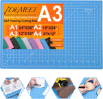 Density-upgraded Self Healing Cutting Mat, 18inch x 12inch Craft Cutting Mat for Table Protection, 5-Ply Rotary Cutting Board Double-sided for Cutting Quilting Modeling Projects, Green - Image 10
