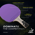 Pro-Spin table tennis racket rubber surface close-up