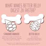 Better Belly Proteins with Real Venison Small Rolls 6 Count, Digestible Rawhide for Dogs, 4.2 OZ - Image 9