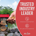 Blue Ridge koi growth formula pellets grain size
