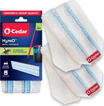 O-Cedar Genuine H2prO Mop Pad Replacements front view of two white microfiber refills