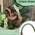 Installation components including suction cups and cable ties for reptile vines