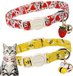 Lionet Paws two pack adjustable summer collars for boy and girl cats