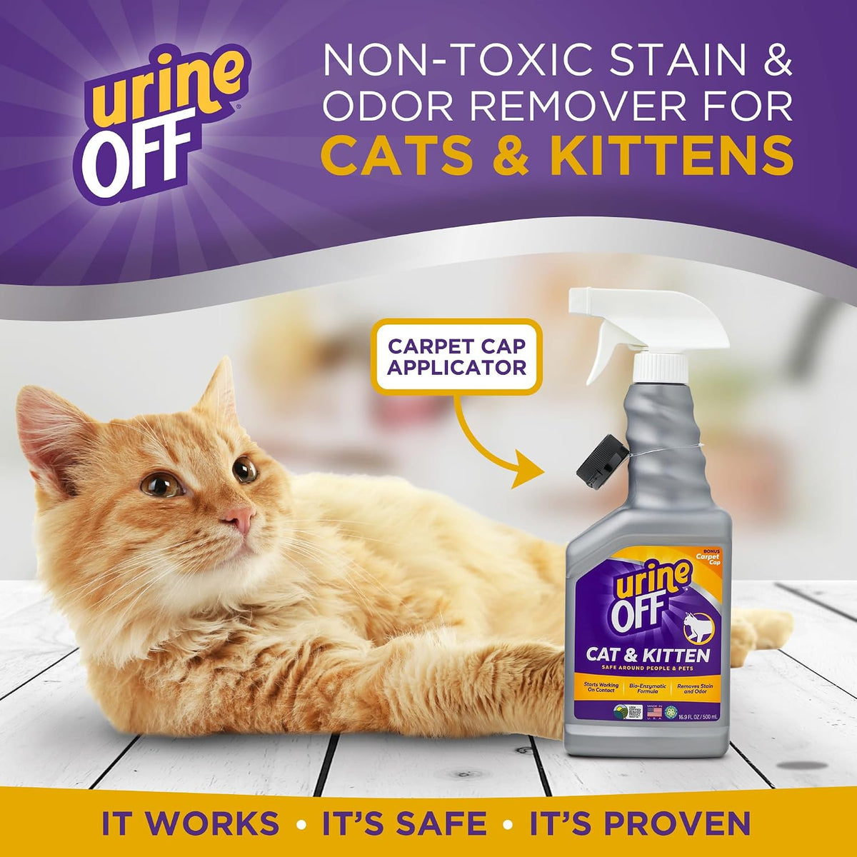 UrineOFF bio enzymatic pet stain cleaner spray nozzle angle
