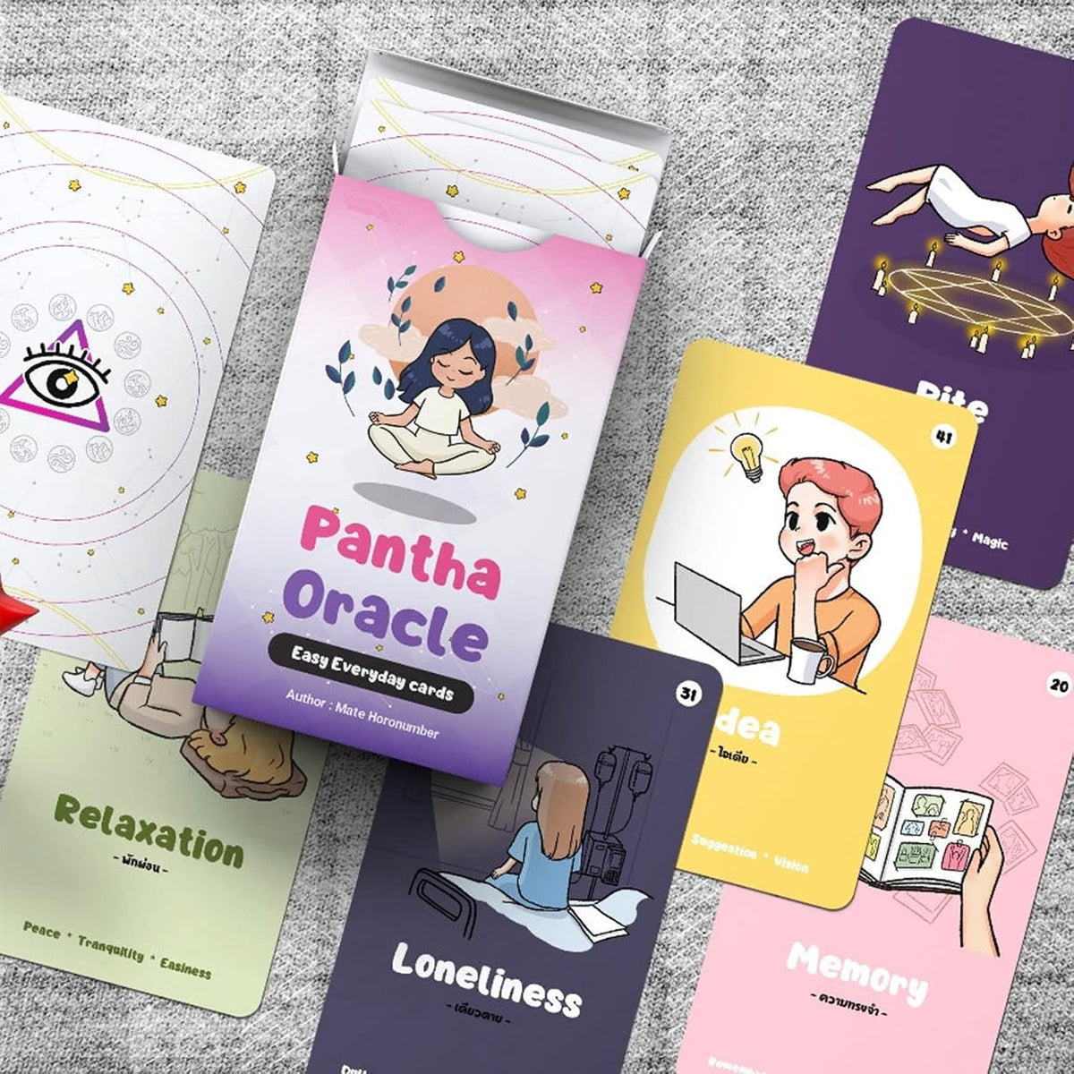 mrdiyshisha Pantha Oracle Deck, 80 Easy Everyday Cards - Guidance for Daily Life (Size: 4.06" x 2.36") - Image 3