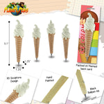 Planet Pens novelty dessert pen close up of the soft serve top