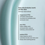 Texture shot of Cocokind lightweight water gel face moisturizer showing fast absorbing formula
