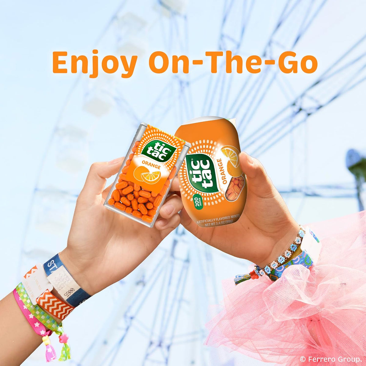 Tic Tac Bulk Orange Refill Bag, On-the-Go Pocket-Sized Mints, Includes Empty Refillable Pack, 17.2 oz - Image 9