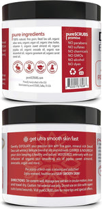 pureSCRUBS organic body scrub complete set display