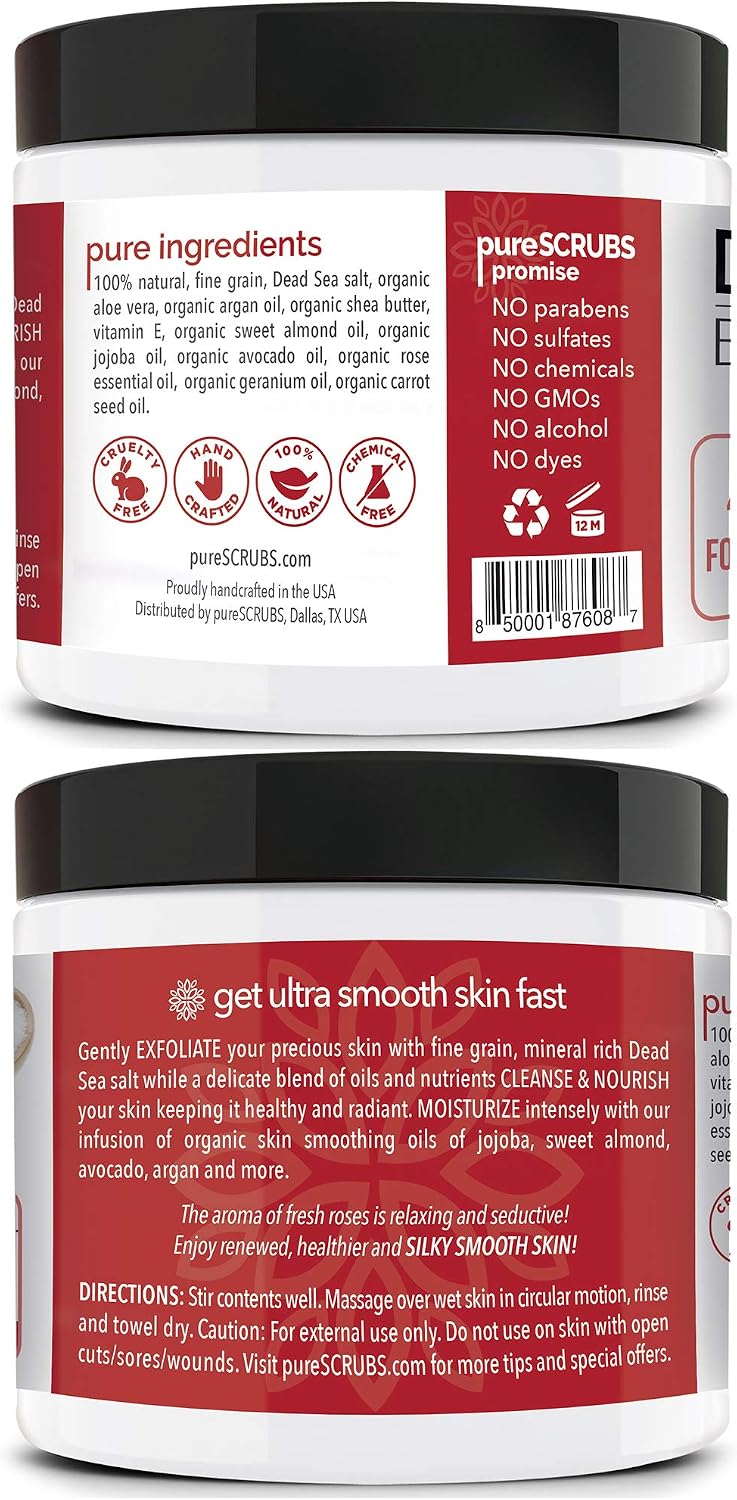 pureSCRUBS organic body scrub complete set display