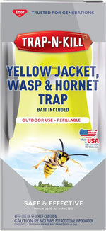 BioCare reusable outdoor yellow jacket and wasp trap front view