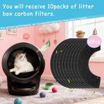 Losuin carbon filters installation in Litter Robot 4 drawer