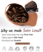 Lvaiz Womens Satin Lined Baseball Cap interior silk lining detail