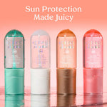 Kopari USA imported clear sunscreen body spray bottle cap and dispenser detail