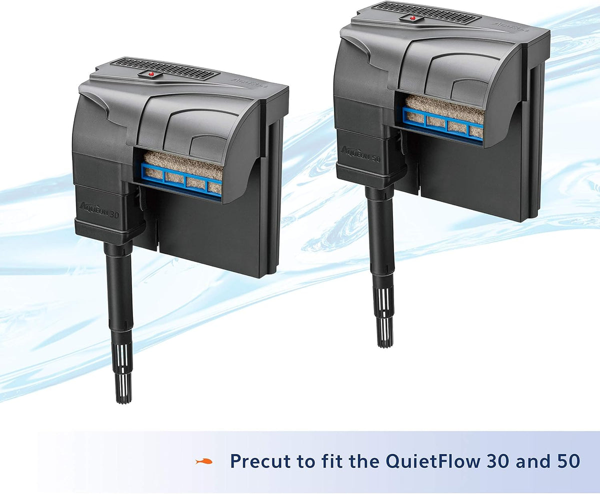 Aqueon aquatic filter media branding and label display
