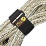 Wrap-It Storage Super-Stretch Elastic Straps front view showing the assorted eight pack bundle for extension cord management.