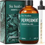SU JUABA Peppermint Essential Oil front view 118ml bottle