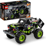 LEGO Technic Monster Jam Grave Digger 42118 set front view showcasing graphics and giant tires