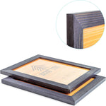 Woodside 11x14 dark grey photo frame angled perspective