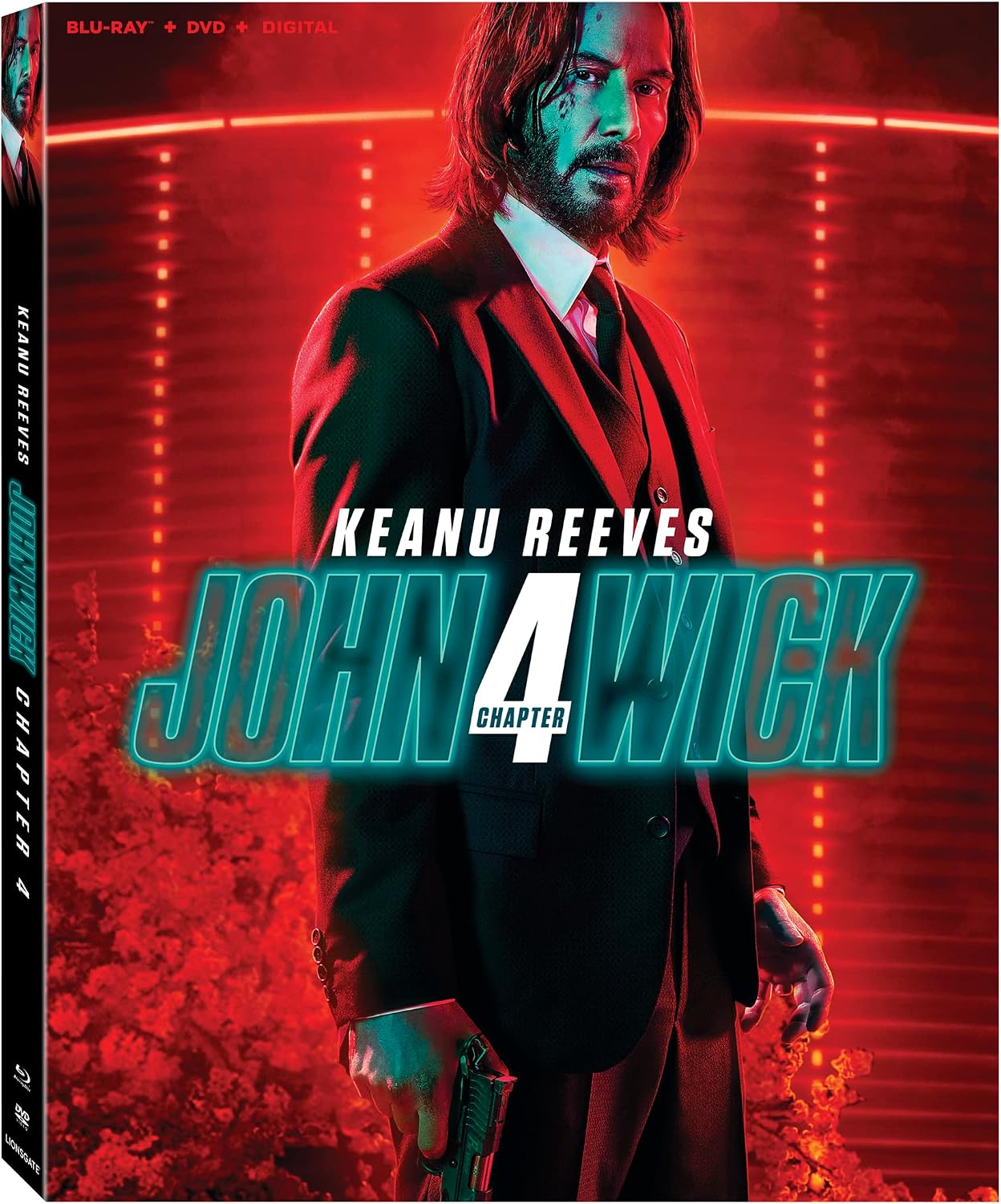 Keanu Reeves John Wick Chapter 4 Blu-ray front view movie cover art