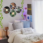 HK Studio botanical vinyl style record decor texture detail