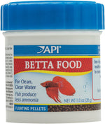 API Betta Food front view container showcasing fish food pellets