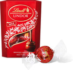 Lindt Lindor assorted milk chocolates opened view