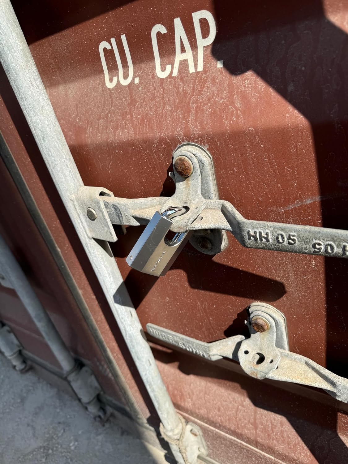 ReciProMate 50mm padlock showing key-retaining mechanism
