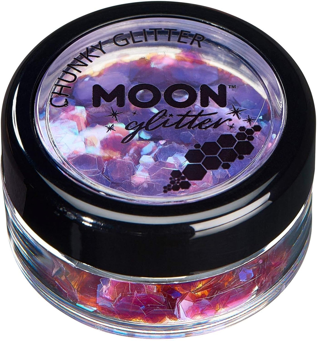 Moon Glitter Iridescent Chunky Glitter 100% Cosmetic Glitter for Face, Body, Nails, Hair and Lips - 0.10oz - Green - Image 13