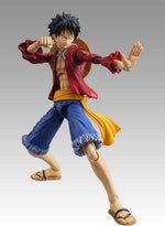 Megahouse Variable Action Heroes Luffy figure with interchangeable face parts and straw hat