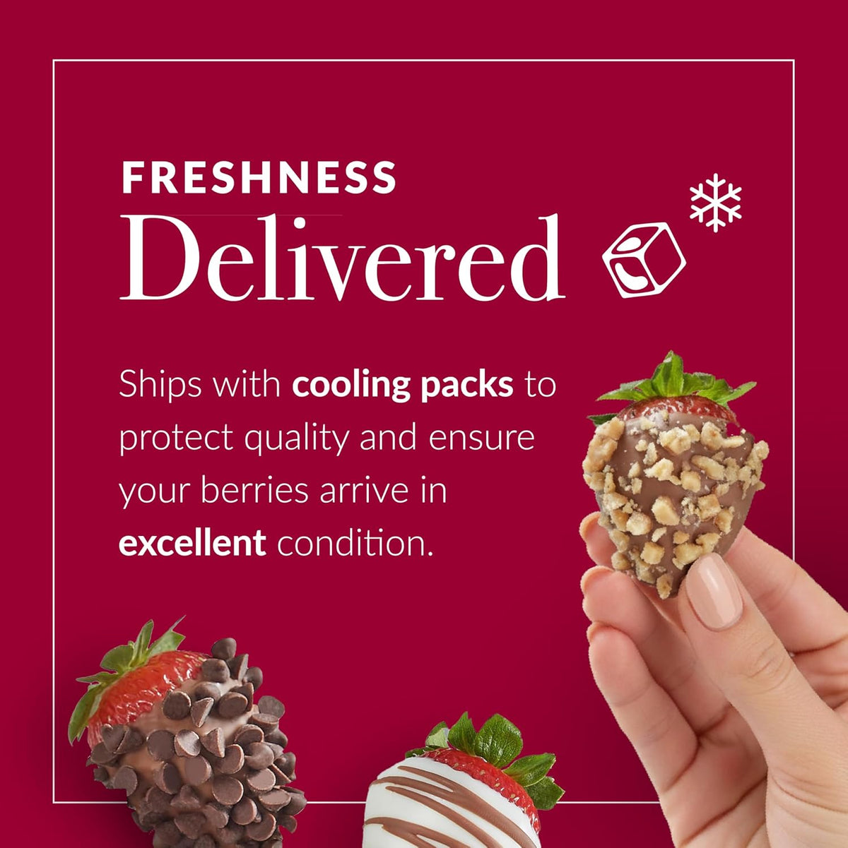 Luxury chocolate covered fruit gift box for special occasions