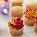 Disposable 16-inch clear piping bags included in the kit