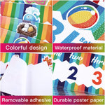 Outus numbers 0 to 9 educational wall poster strip for preschool