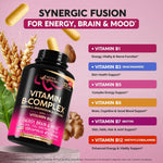 NutraHarmony Vitamin B Complex bottle size comparison view