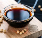 Kikkoman naturally brewed soy sauce label and volume details
