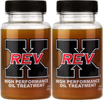 Rev X Stiction Fix Oil Treatment front view showing two 4 fluid ounce bottles