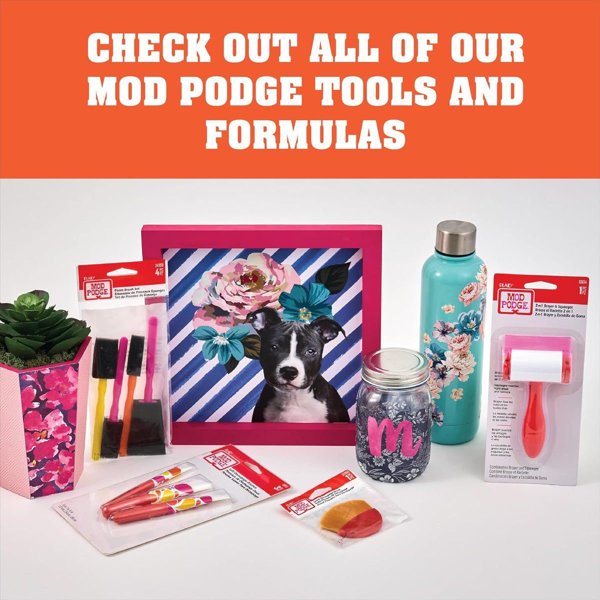 Mod Podge small brush set packaged for art and decoupage applications