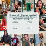 Little ELF Wrapping Paper Cutter (2-Pack) | As seen on Shark Tank | Made in USA | Green | Holiday Gift Wrap Paper Roll Holder and Cutter - Image 8