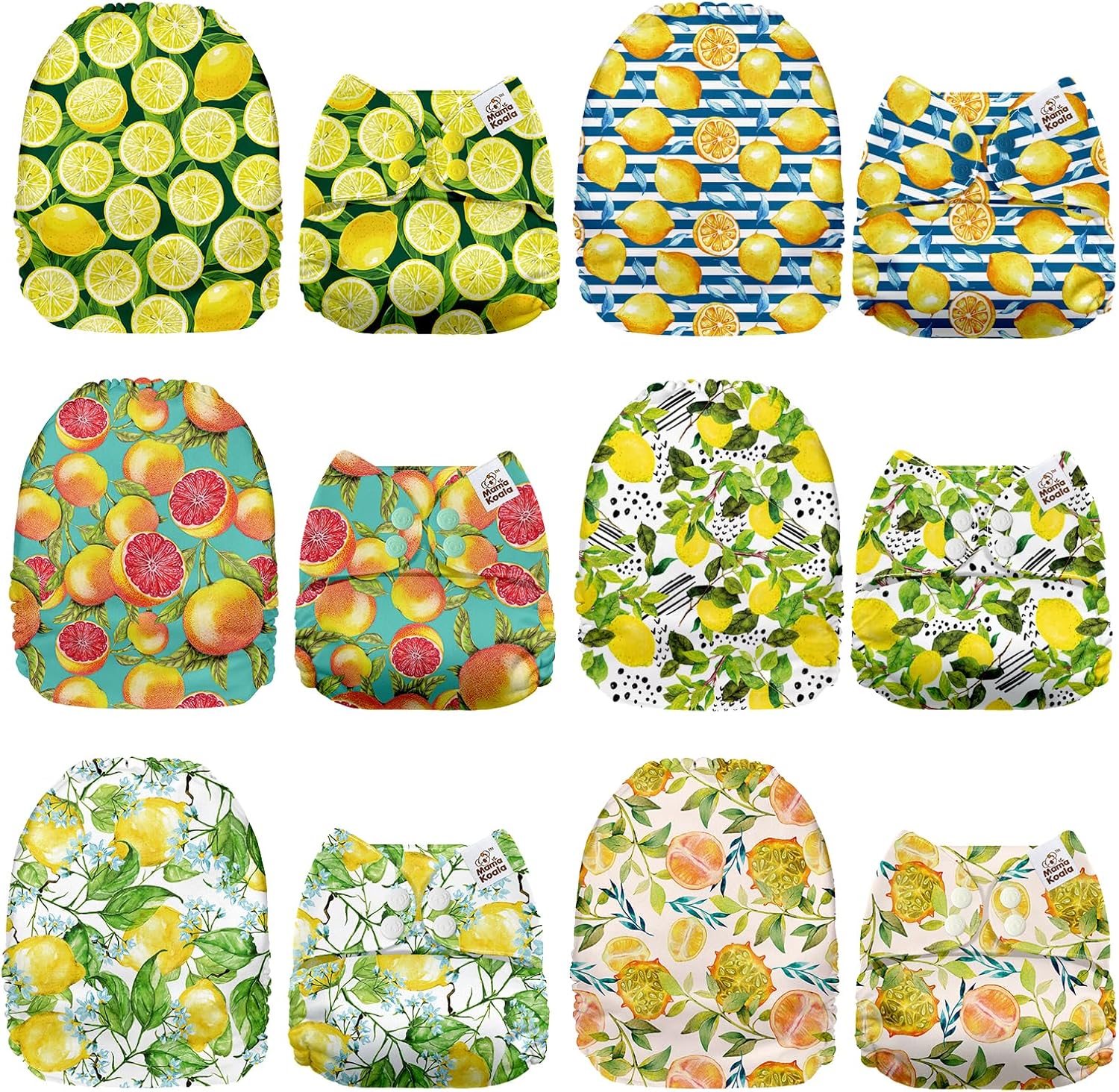 Mama Koala 1.0 pocket cloth diaper shells front view