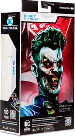 McFarlane Vampire Joker Gold Label figure packaging display