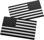 EyeCatcher USA flag emblem decal black front view with packaging