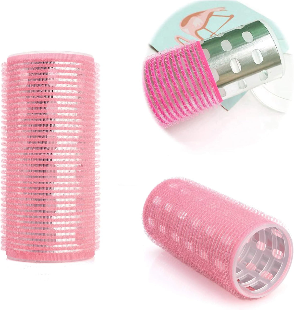 OkidsMall aluminum core long hair curler front view