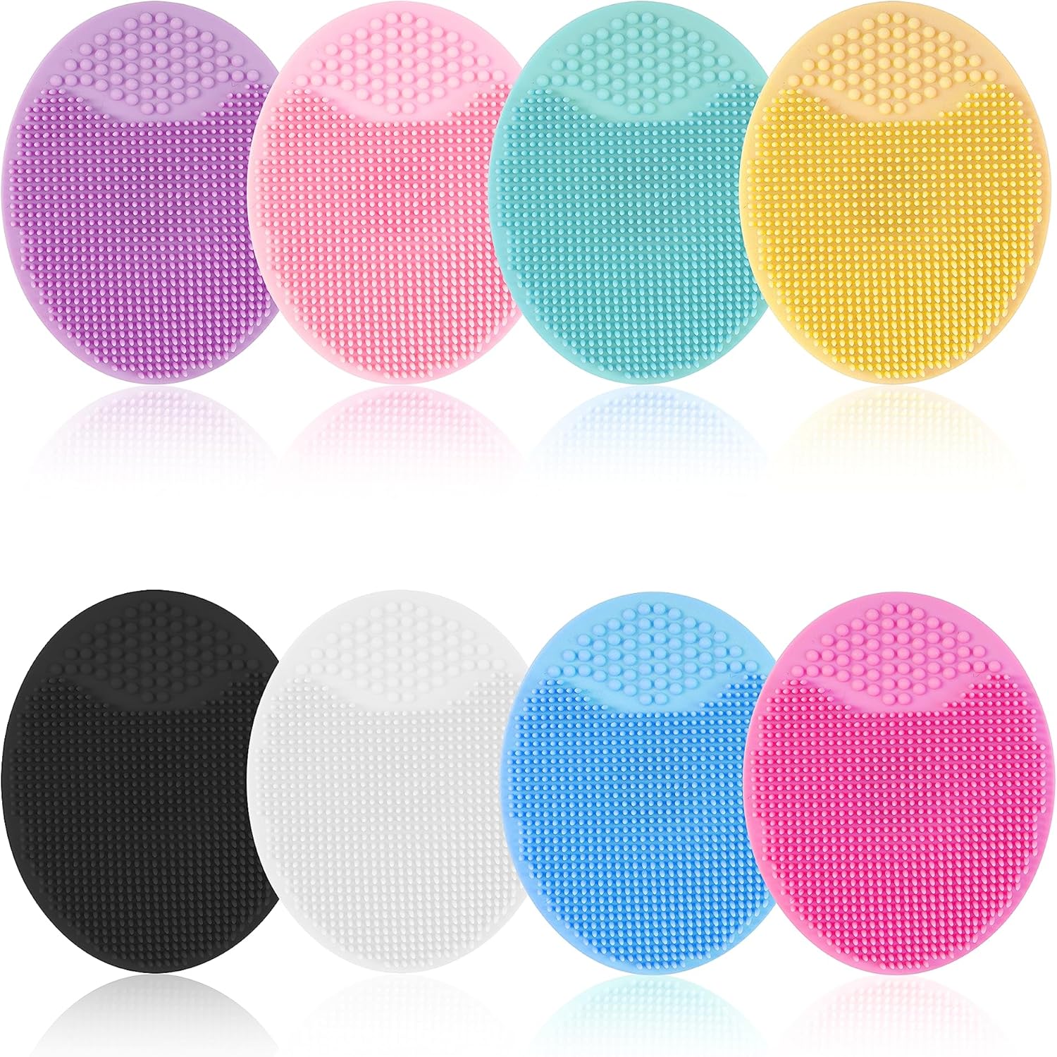 MoHern Silicone Face Scrubber front view showing soft bristles for facial cleansing