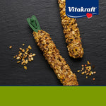 Close-up of the triple-baked seed and grain coating on the Vitakraft guinea pig dental treat
