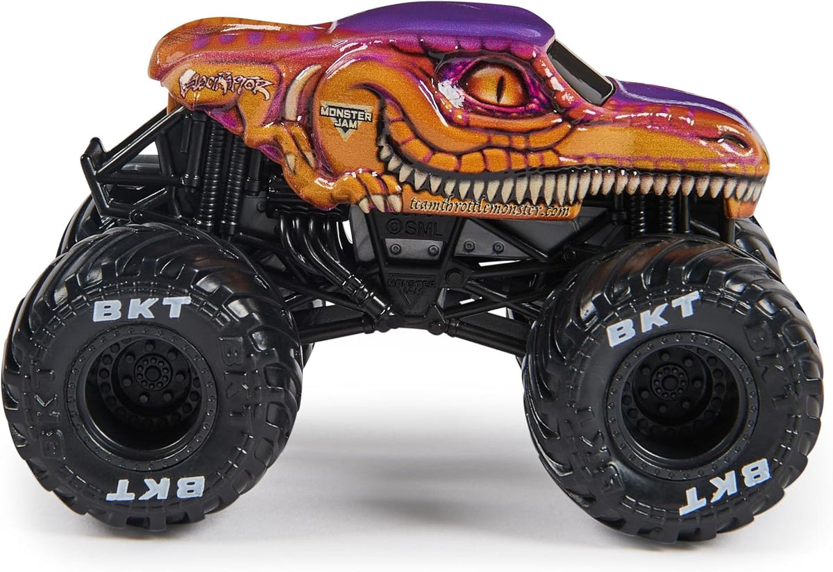 Monster Jam 1:64 scale truck packaging and box