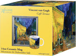 RainCaper fine art coffee mug showing interior artist signature detail
