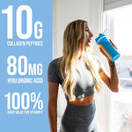 Rule 1 Collagen Peptides powder texture in scoop