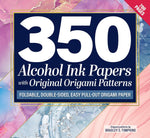 350 Alcohol Ink Papers with Original Origami Patterns: Foldable, Double-Sided, Easy Pull-Out Origami Paper (Fox Chapel Publishing) Includes 10 Exclusive Projects with Step-by-Step Folding Instructions - Image 1